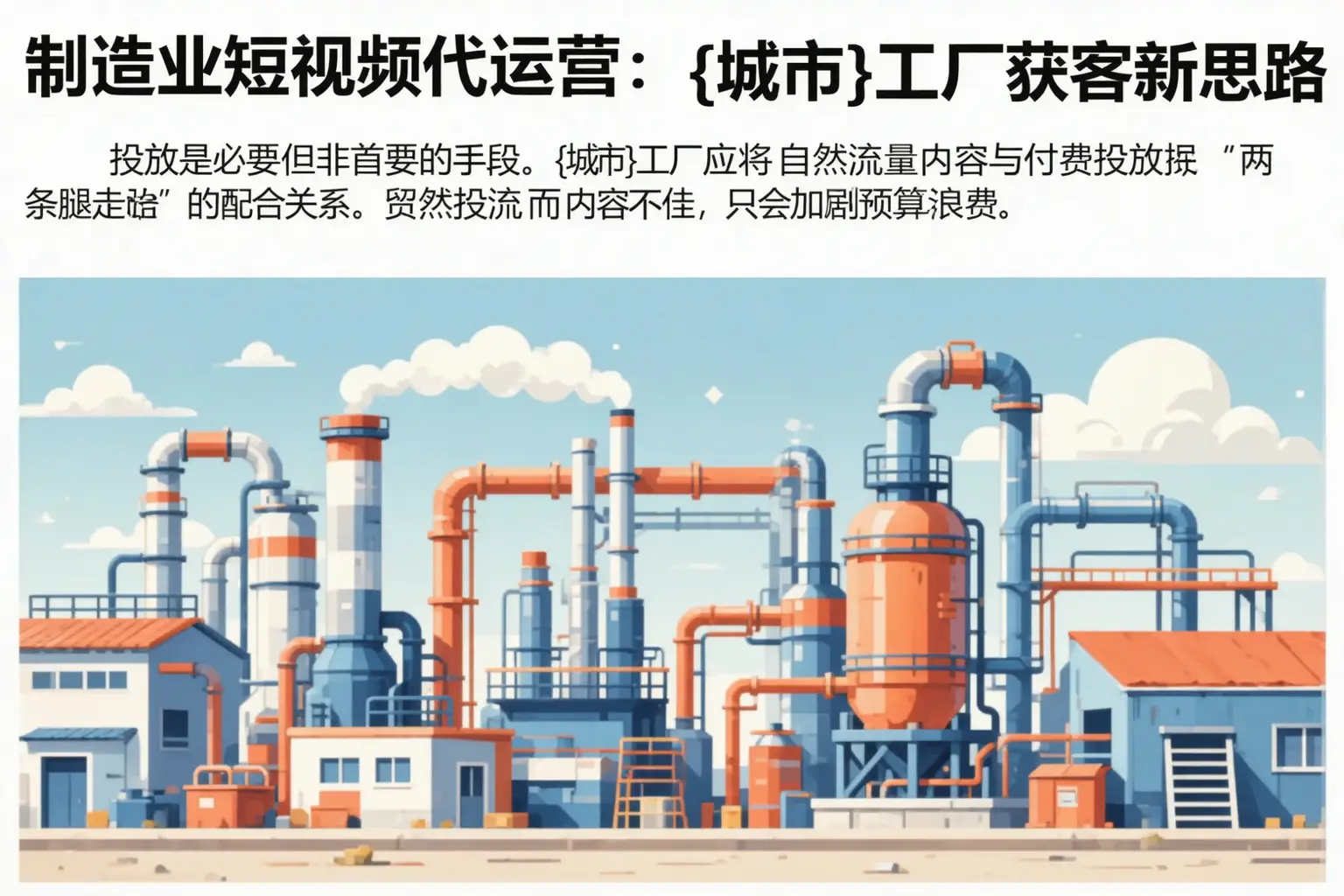 制造业短视频代运营：洛阳工厂获客新思路