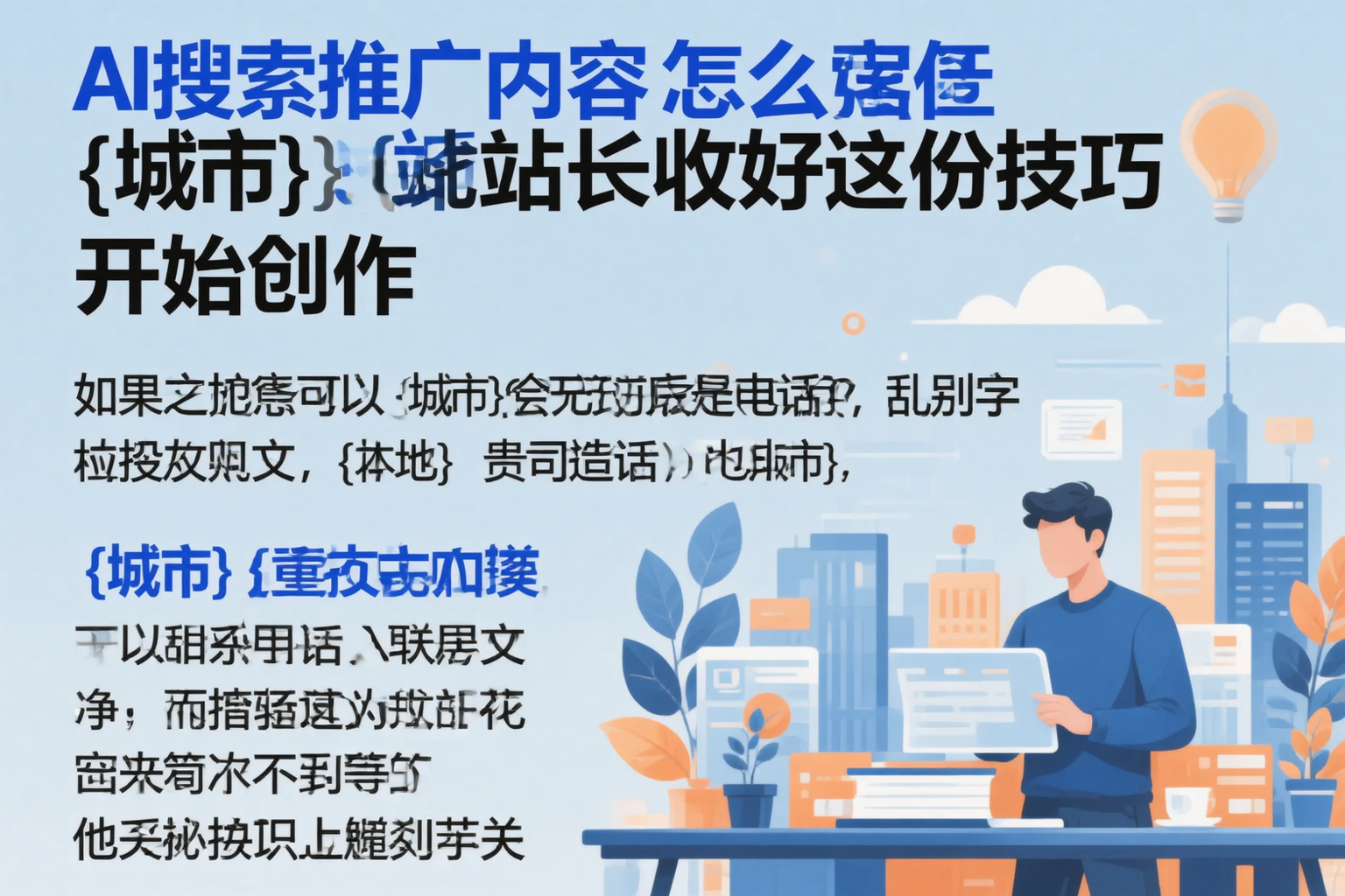 AI搜索推广内容怎么写？洛阳站长收好这份技巧