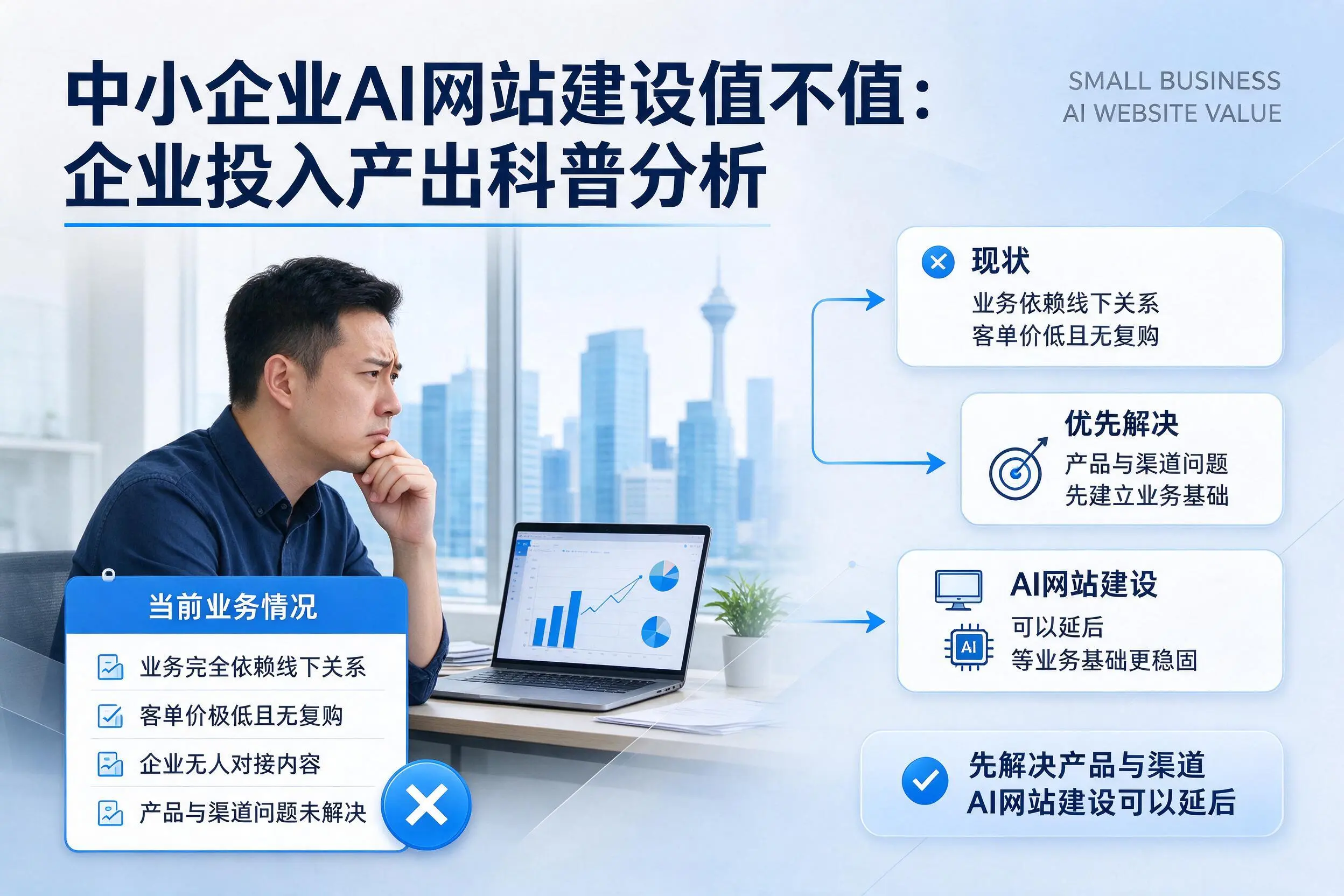 中小企业AI网站建设值不值：洛阳企业投入产出科普分析