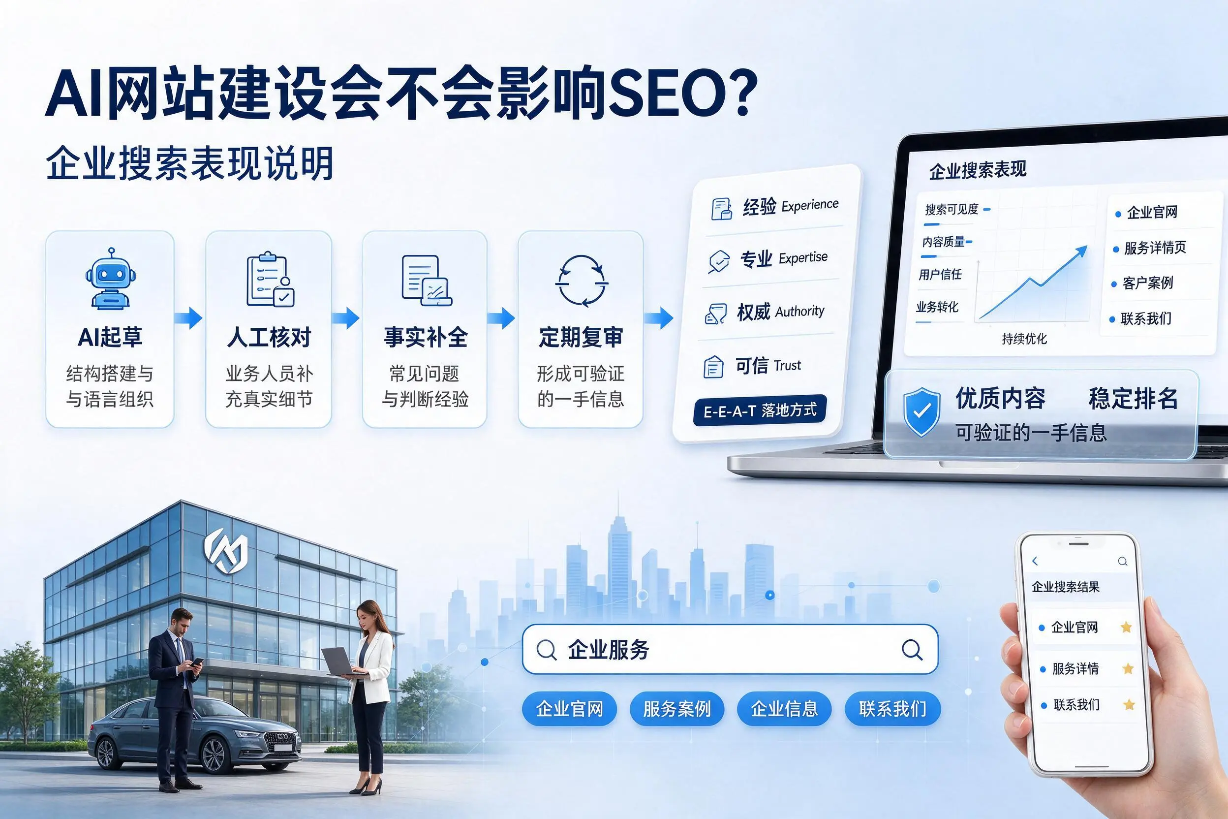 AI网站建设会不会影响SEO?洛阳企业搜索表现说明