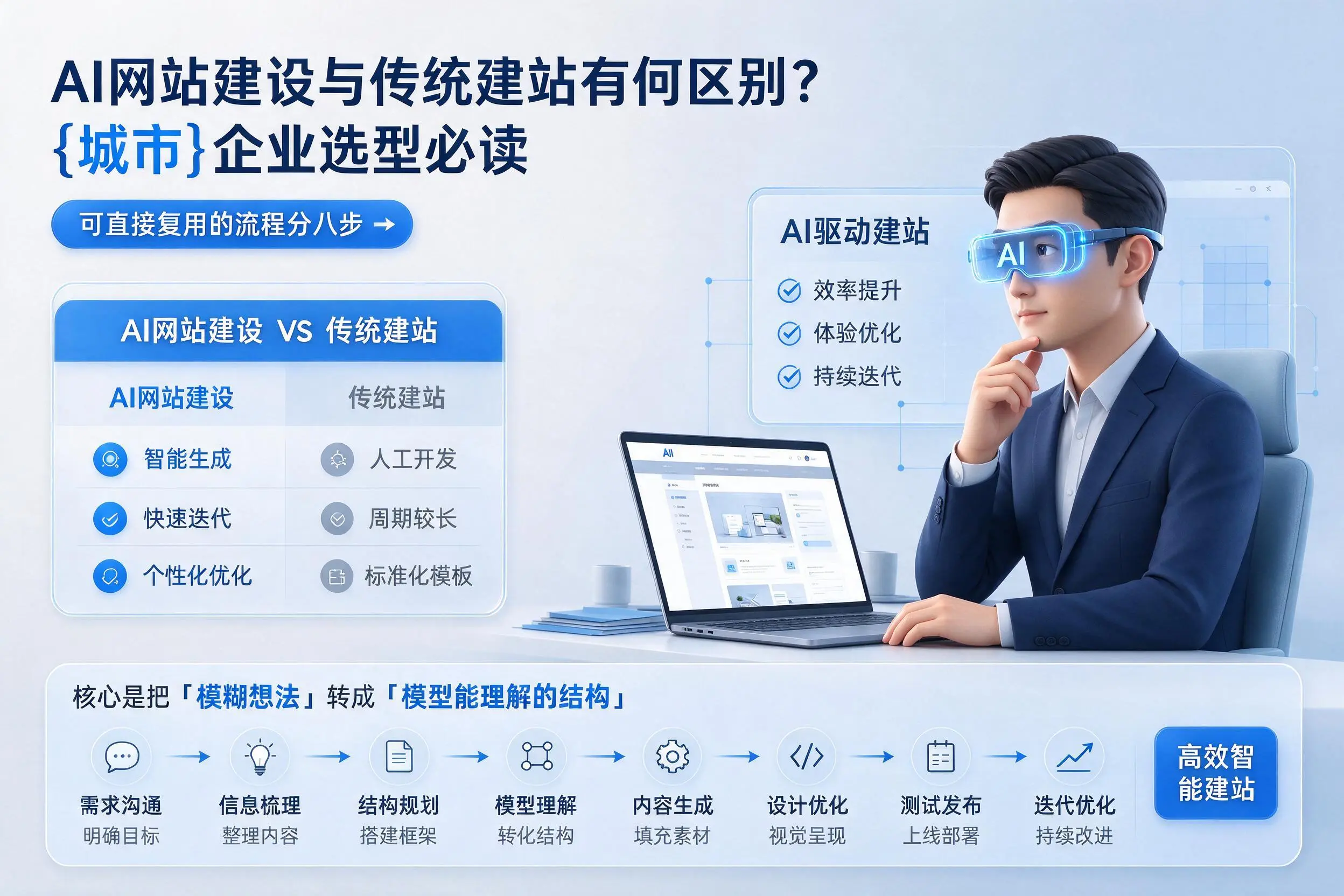 AI网站建设与传统建站有何区别？洛阳企业选型必读