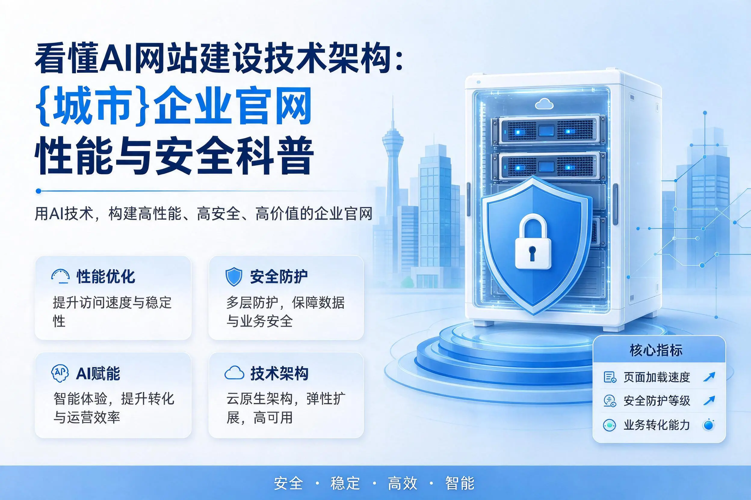 看懂AI网站建设技术架构:洛阳企业官网性能与安全科普