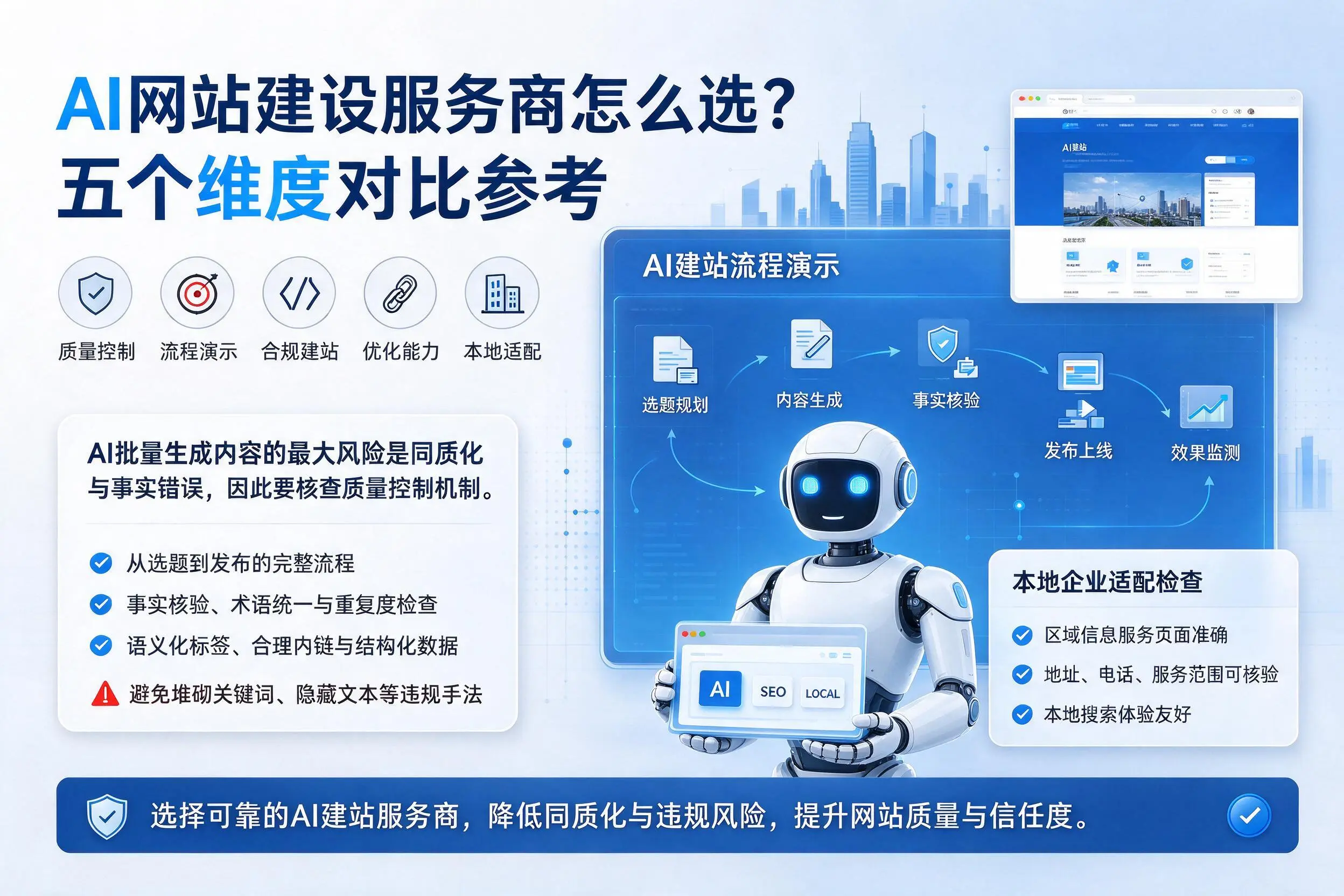 洛阳AI网站建设服务商怎么选?五个维度对比参考