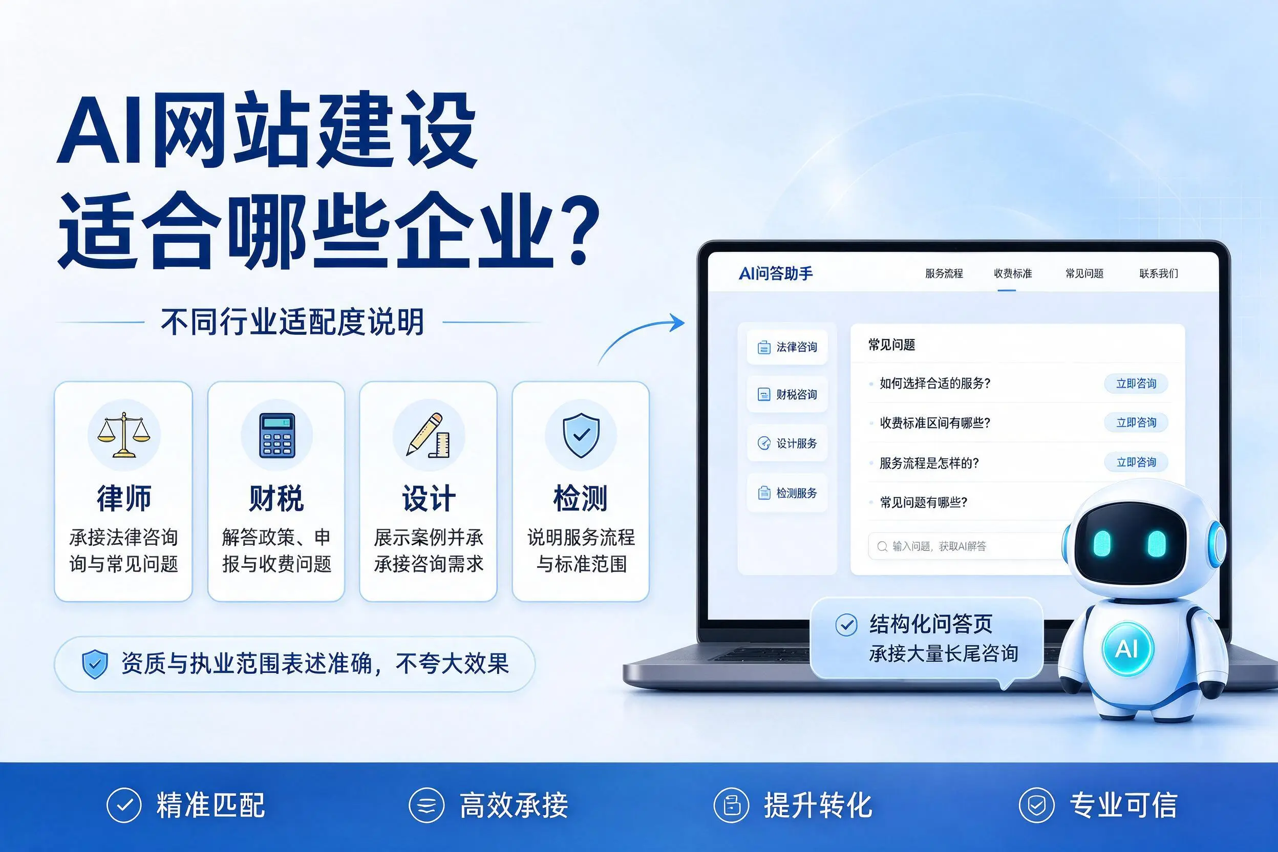 AI网站建设适合哪些企业？洛阳不同行业适配度说明